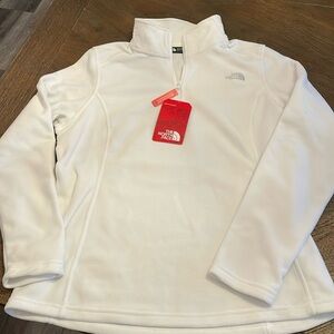 NWT - North Face - White 1/4 Zip Fleece - Women’s L